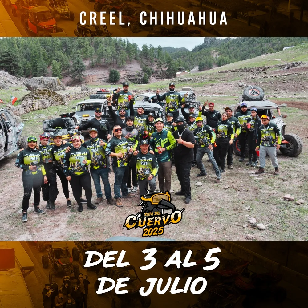 Ruta del Cuervo 2026 en Creel: Evento de Motocicletas y Vehículos Todoterreno